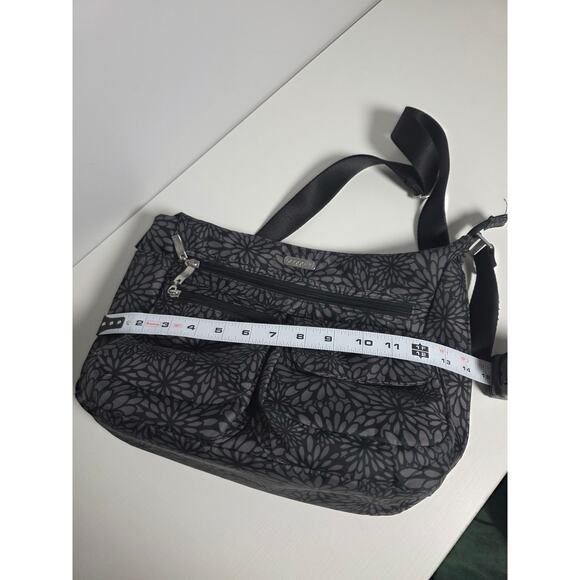 Baggallini Modern Classic Everywhere Midnight Blossom Crossbody Bag Purse Pink - Picture 8 of 11